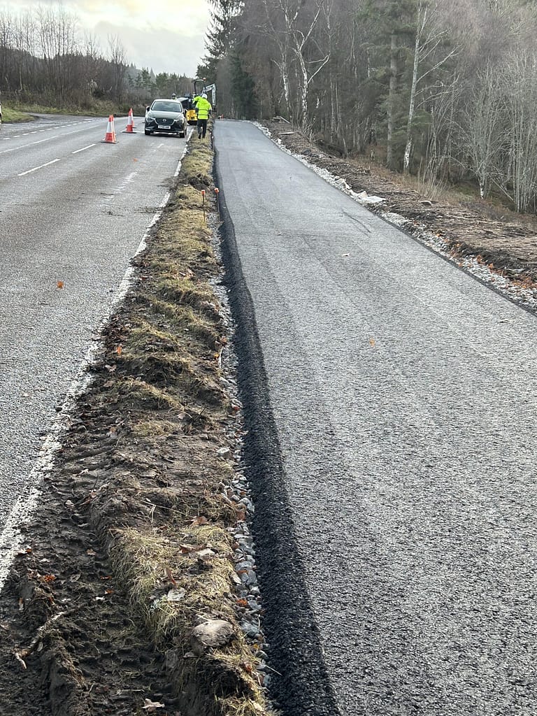 Wearing Course of cycle track completed by Noble Surfacing
